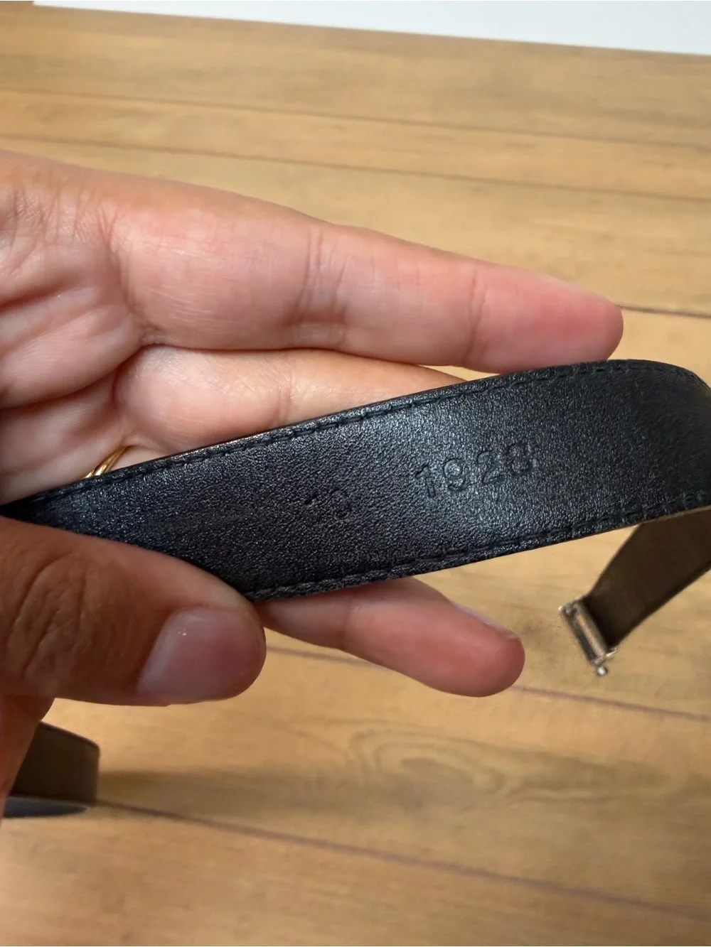 PRADA- Black Napa Leather Belt with Silver Buckle Women’s Size XS 80cm